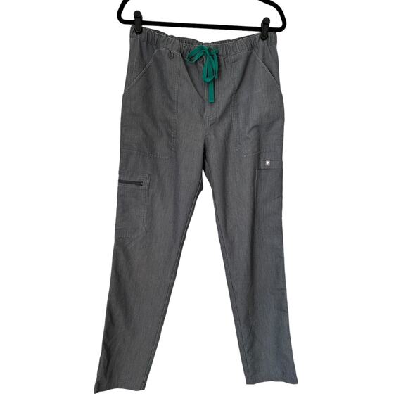 Figs Pants - Figs Technical Collection Pants Mens M Cairo Gray Cargo Scrub Drawstring Bottoms